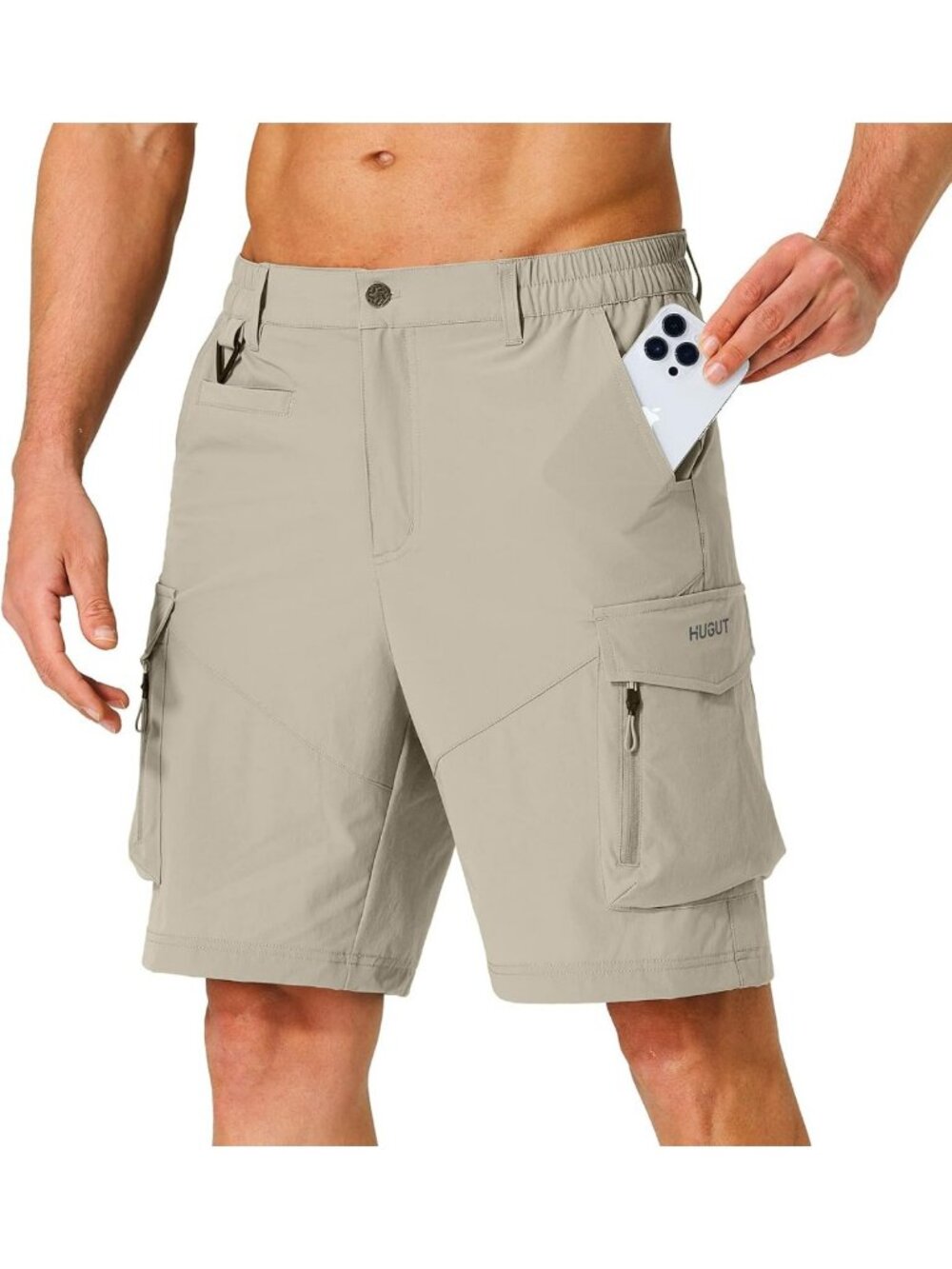 Lightweight Quick-Dry Men's Hiking Cargo Shorts with Multi Pockets - Perfect for